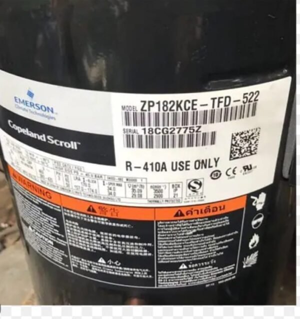 Emerson Copeland Scroll Compressor ZP182KCE-TFD-522