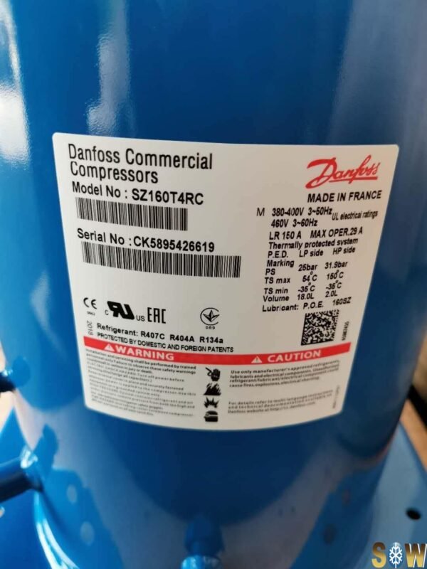 Danfoss Air Cooled Compressor SZ160