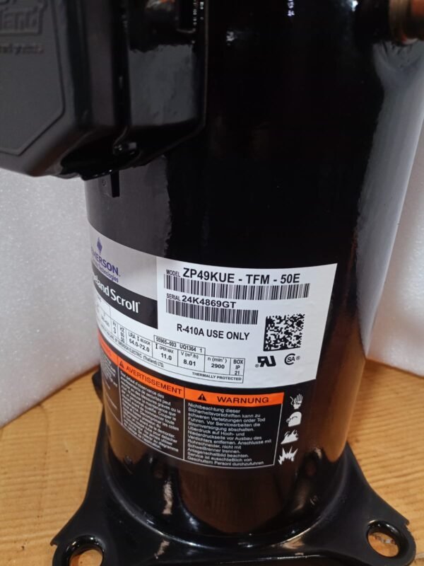 Emerson Copeland Scroll Compressor ZP49KUE-TFM-50E